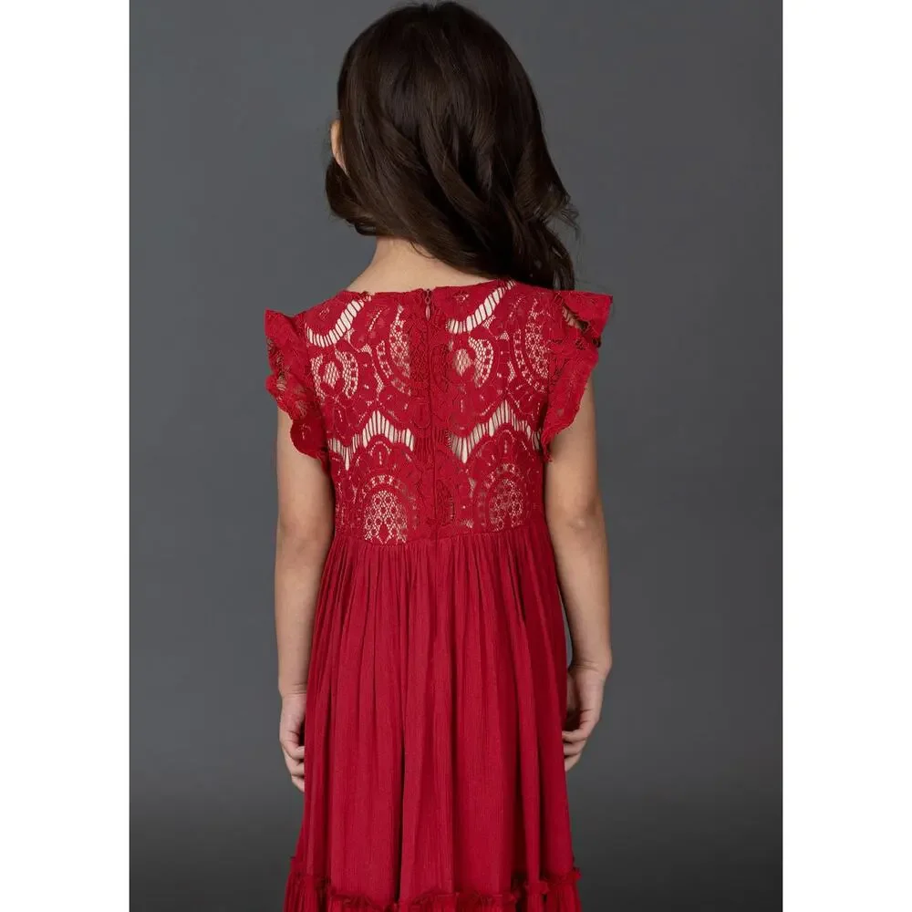 Joyfolie Mia Joy Macy Dress for n Crimson Girl’s Size 5
